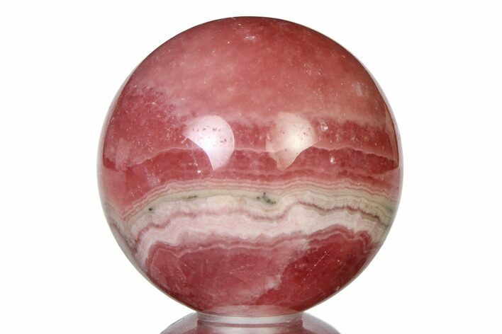 Polished Rhodochrosite Sphere - Argentina #315256